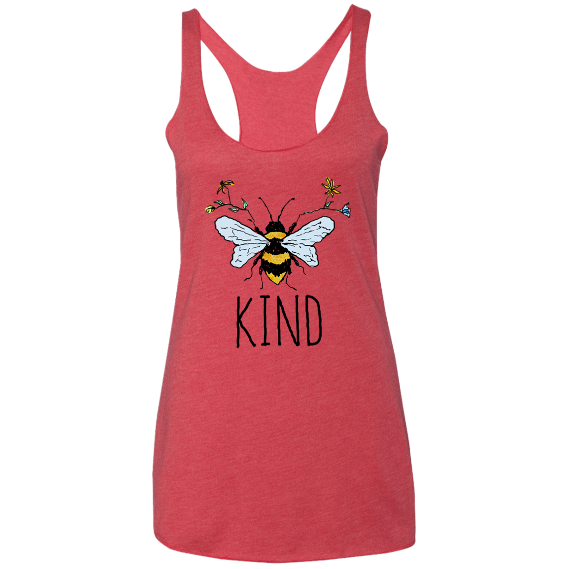 Bee Kind Ladies' Triblend Racerback Tank