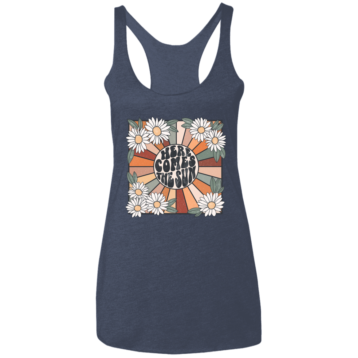 Here Comes The Sun Ladies' Triblend Racerback Tank