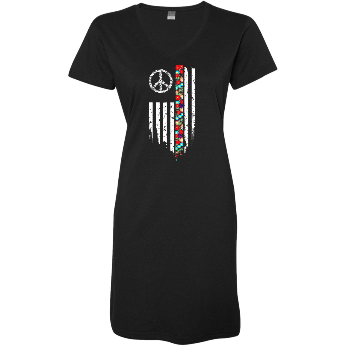 Peace Flag Ladies' V-Neck Cover-Up