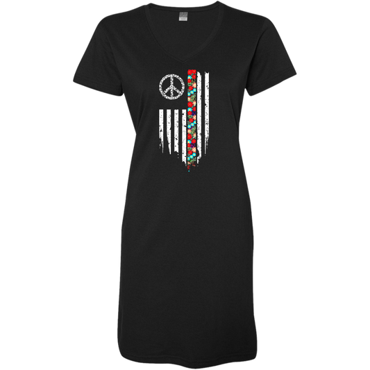Peace Flag Ladies' V-Neck Cover-Up