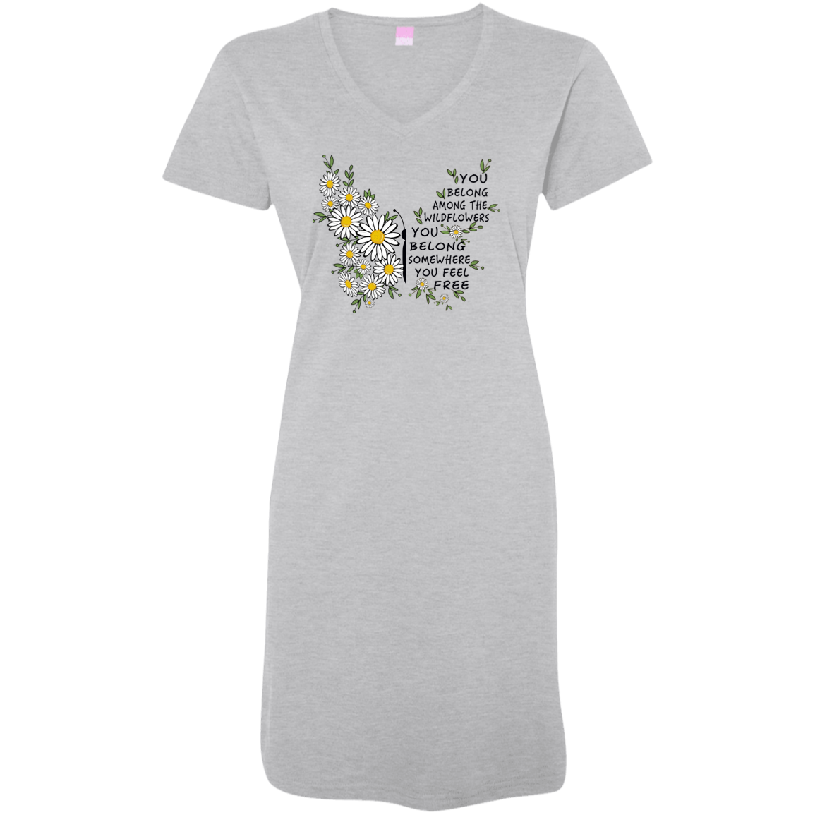 Wild Flowers Butterfly Ladies' V-Neck Cover-Up