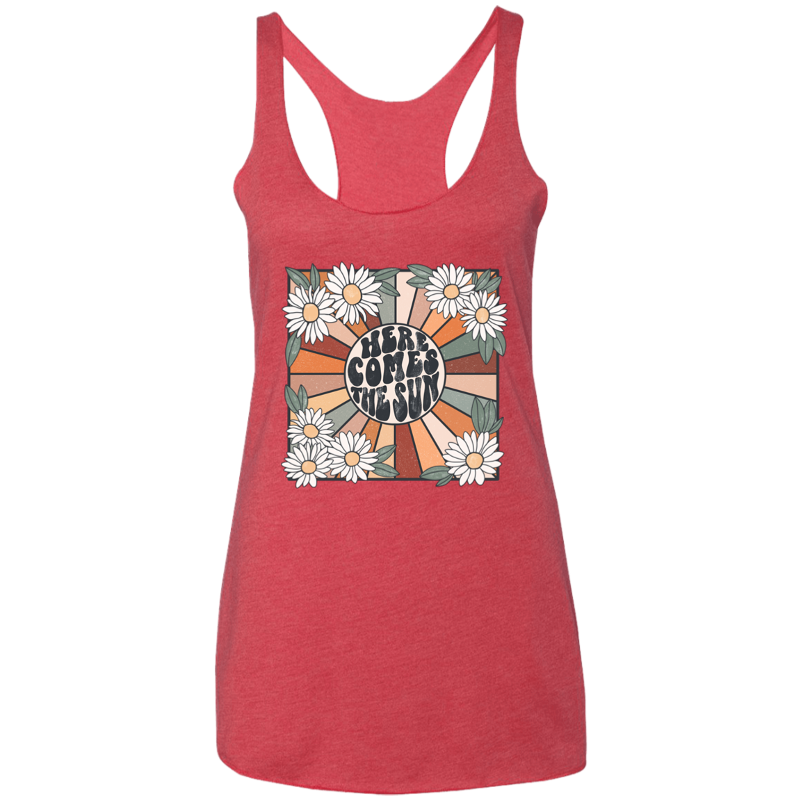 Here Comes The Sun Ladies' Triblend Racerback Tank