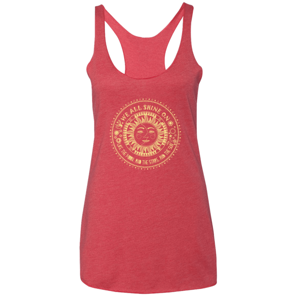 We All Shine On Ladies' Triblend Racerback Tank