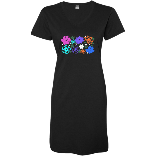 Floral Ladies' V-Neck Fine Jersey Cover-Up