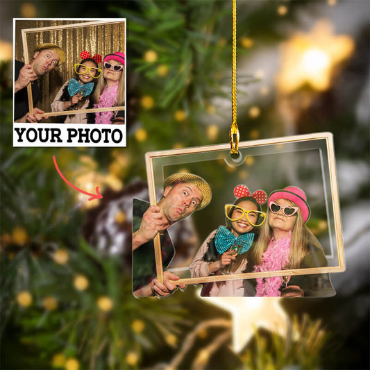Personalized Double-Sided Acrylic Ornament - Christmas Gift for Friends and Family