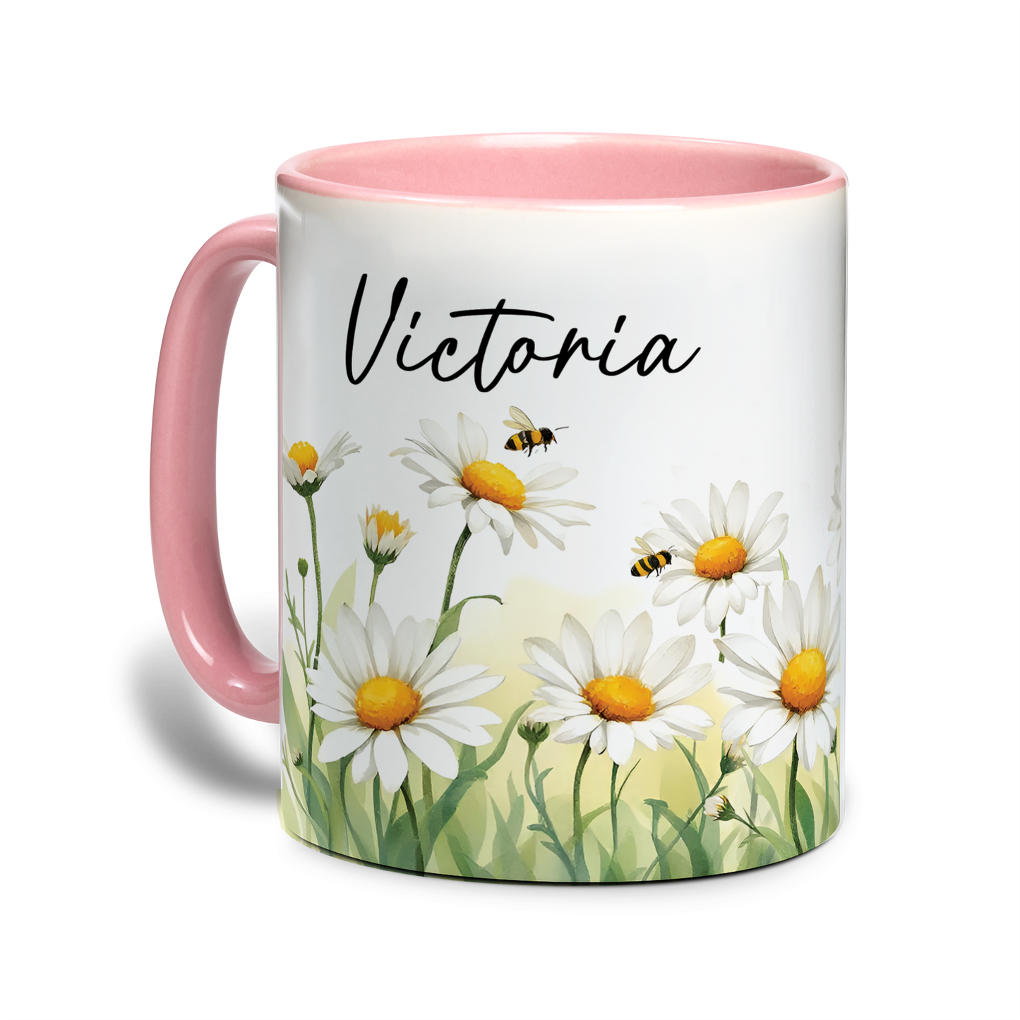 Personalized Floral Mug