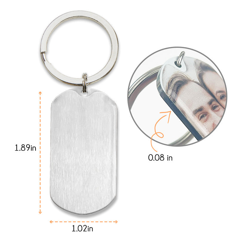 Memorial Message Photo Keychain