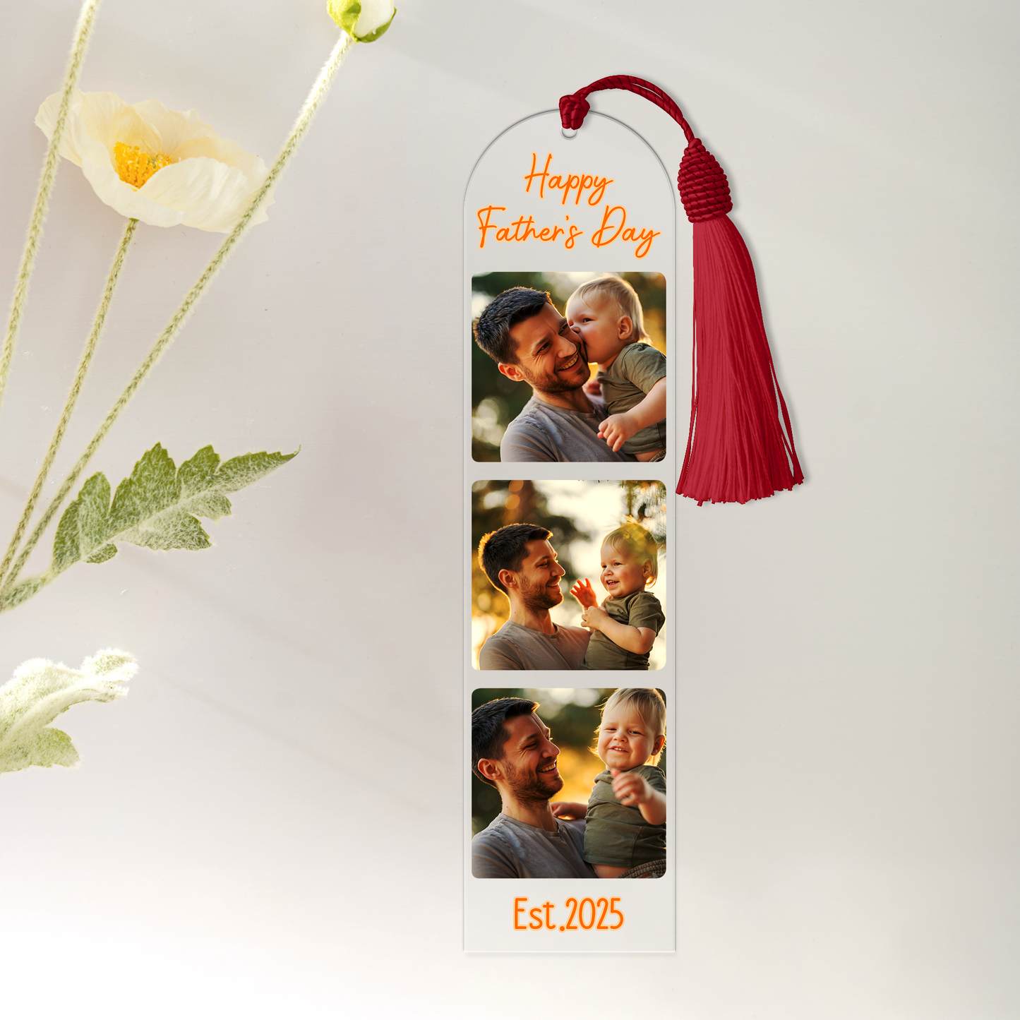 Personalized Father's Day Photo Bookmark