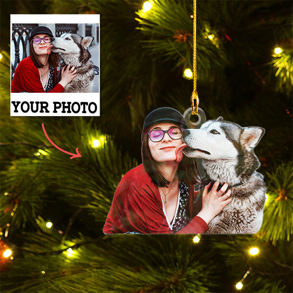 Personalized Double-Sided Acrylic Ornament - Christmas Gift for Friends and Family