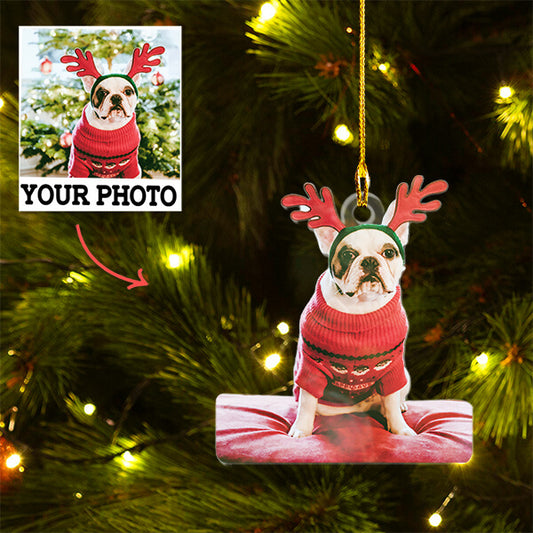 Personalized Double-Sided Acrylic Ornament - Christmas Gift for Friends and Family