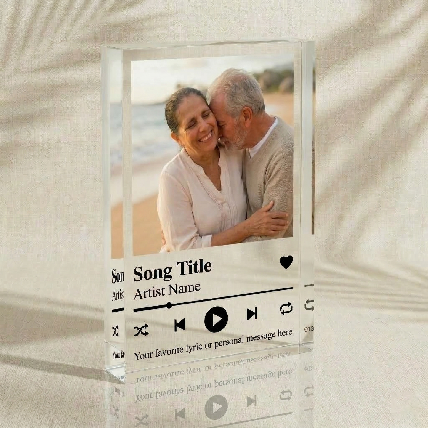 Personalized Song Acrylic Photo Plaque