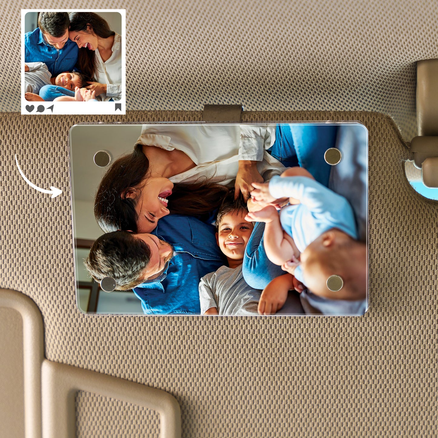 Personalized Photo Holder Car Picture Frame