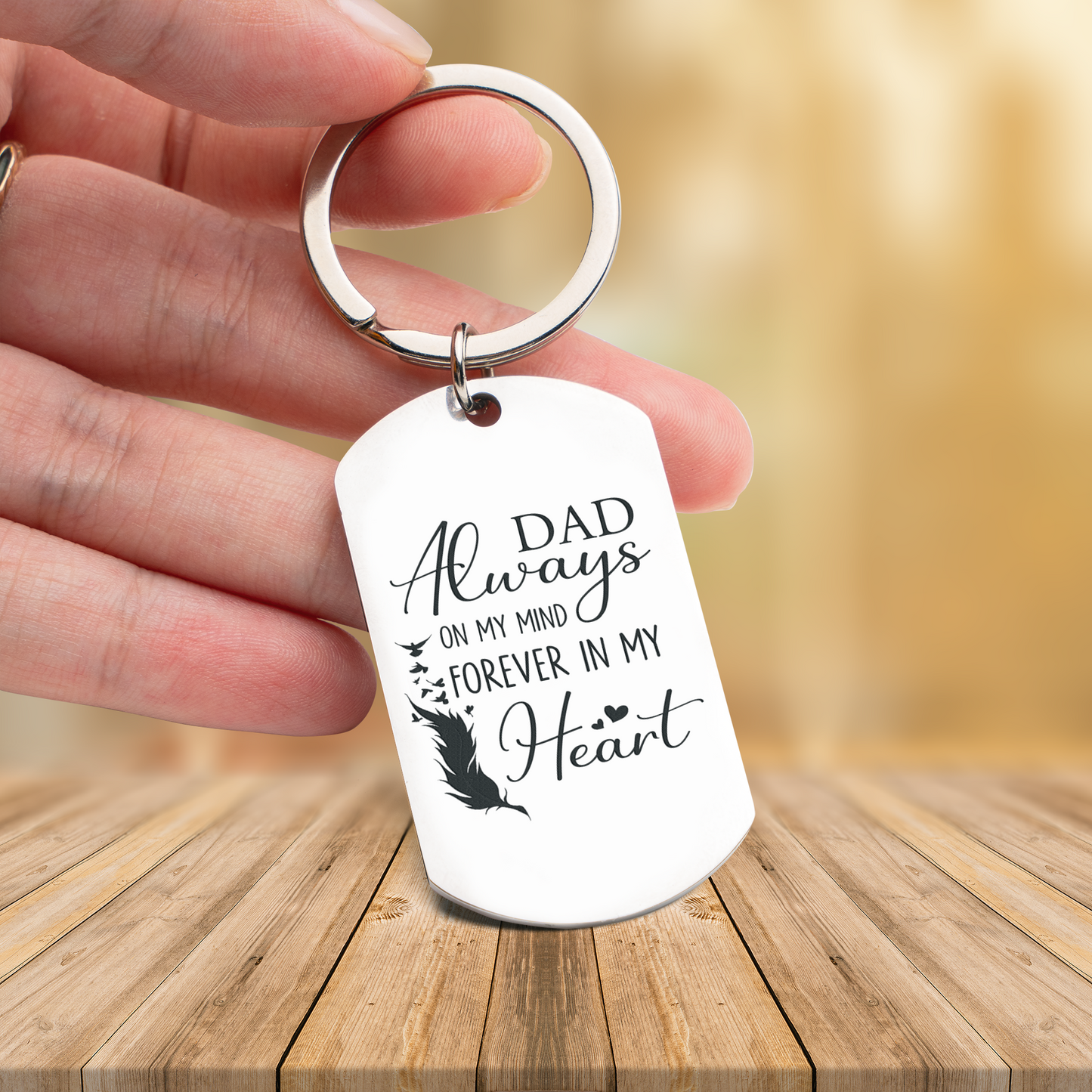 Timeless Father’s Day Custom Keychain