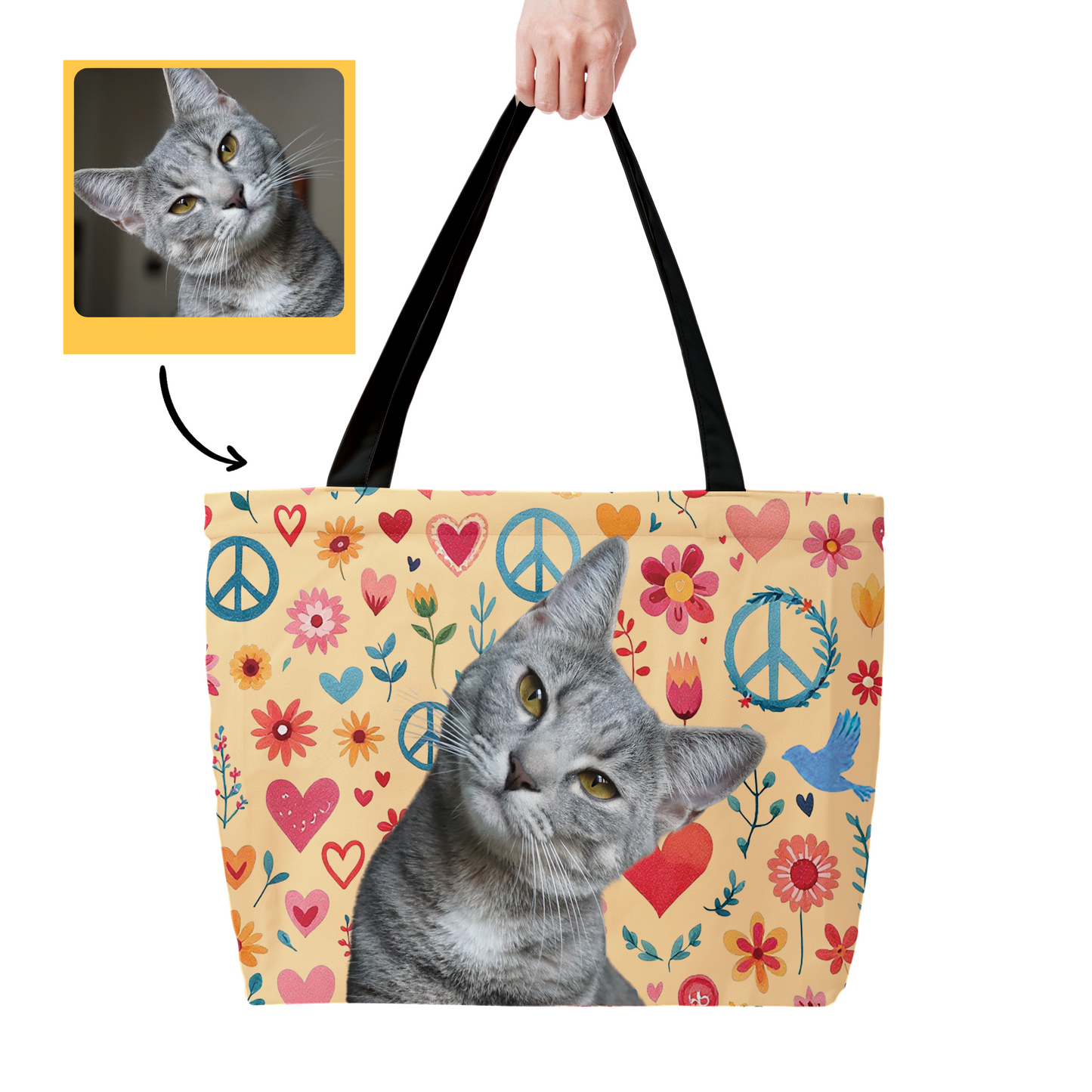 Personalized Large Pet Tote Bag