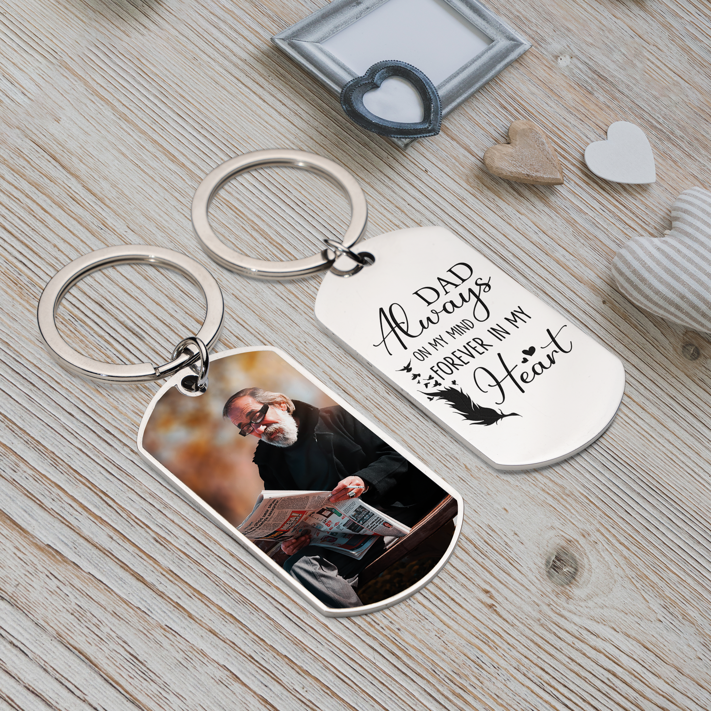 Timeless Father’s Day Custom Keychain
