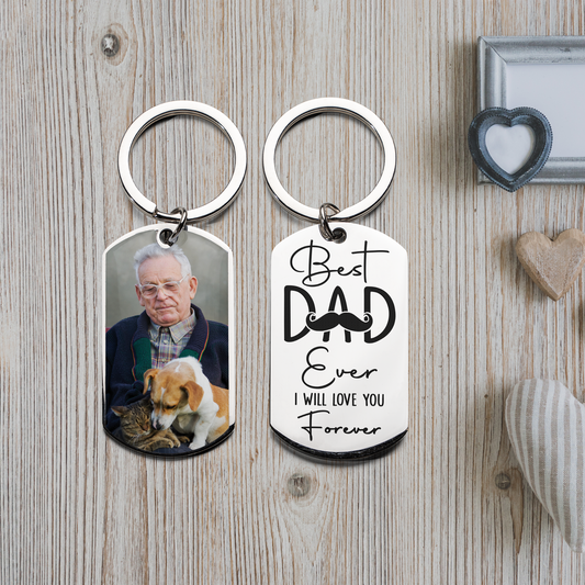 Personalized Father’s Day Gift Keychain