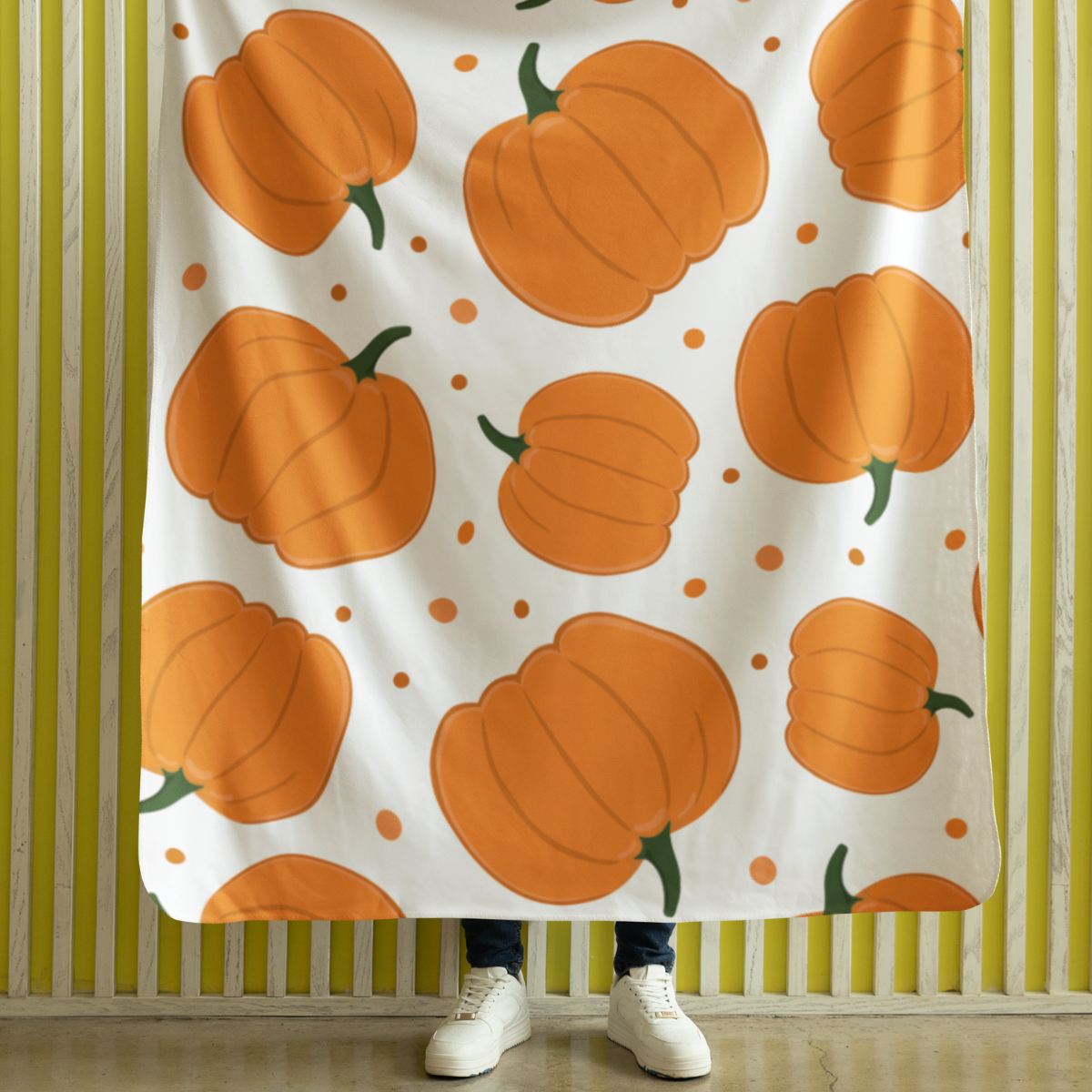 Pumpkin Fleece Blanket