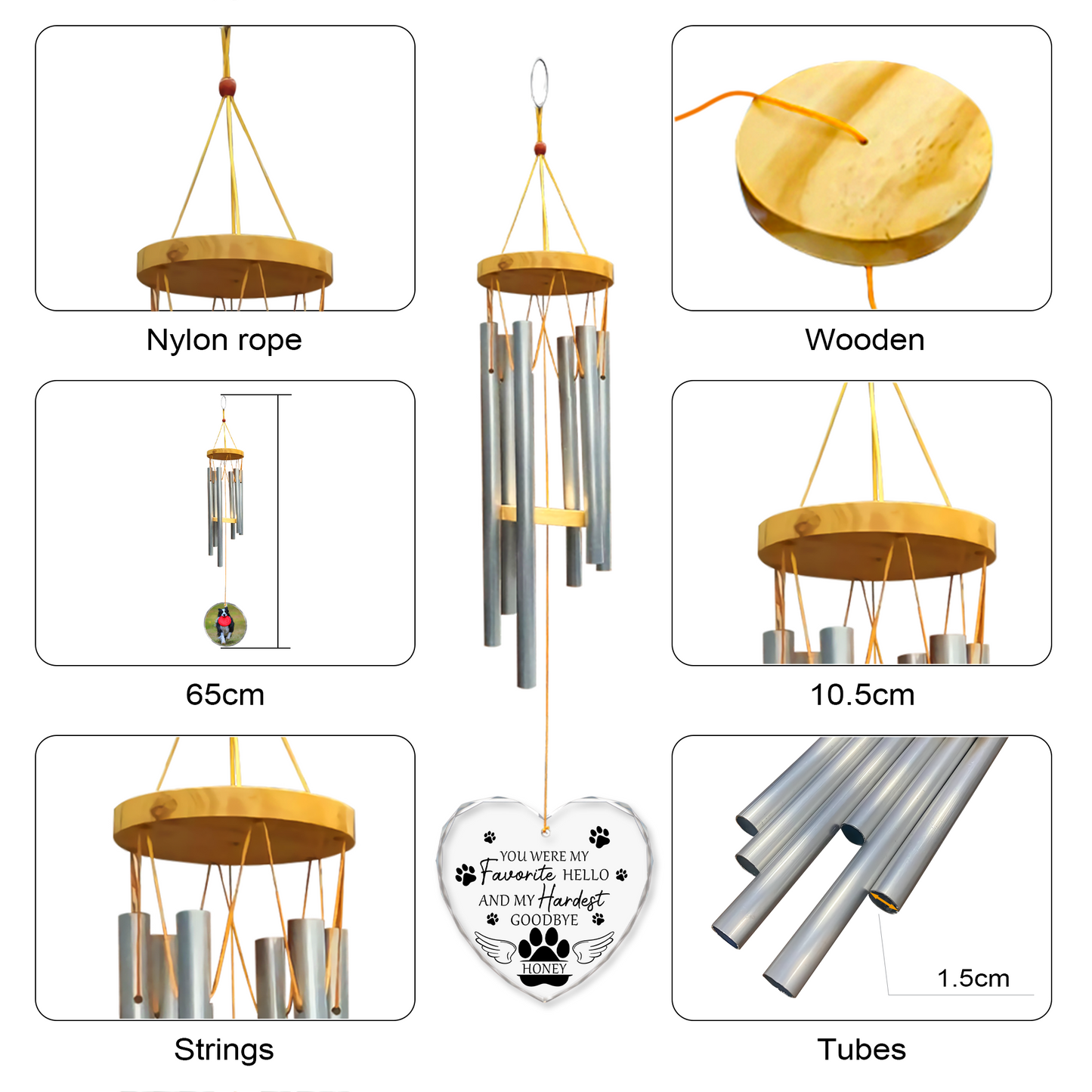 Whispers of Love Memorial Wind Chimes