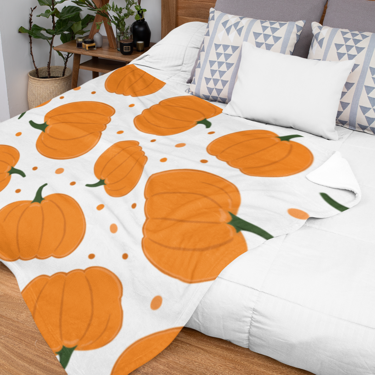 Pumpkin Fleece Blanket