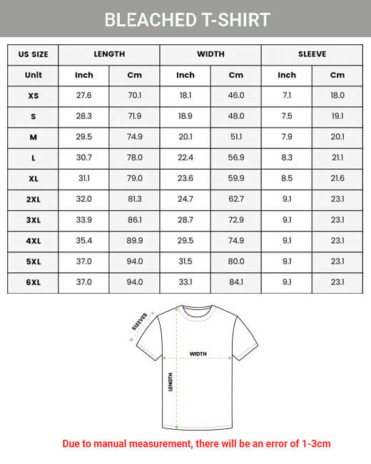 Custom Art Bleached T-shirts