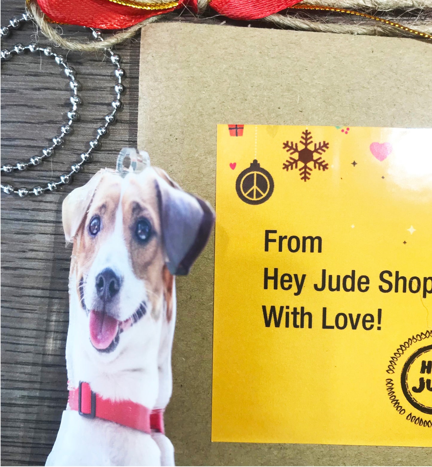 Personalized Double-Sided Acrylic Ornament - Christmas Gift for Friends and Family