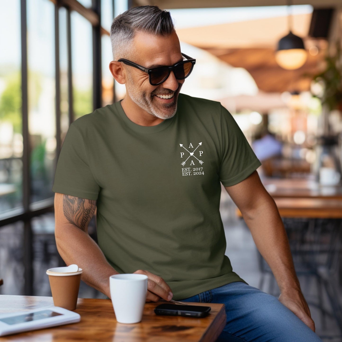 Dad’s Edition Personalized T-Shirt – Custom with Child’s Name & Birth Year, Father’s Day Gift Idea