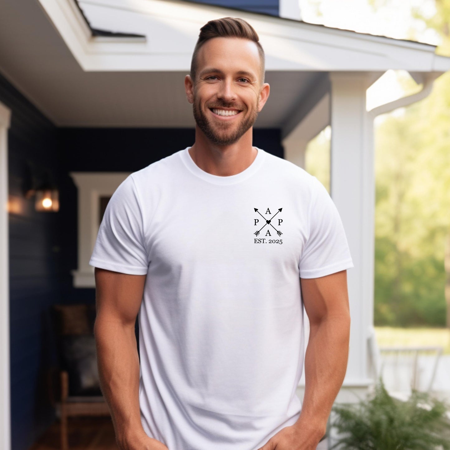 Dad’s Edition Personalized T-Shirt – Custom with Child’s Name & Birth Year, Father’s Day Gift Idea