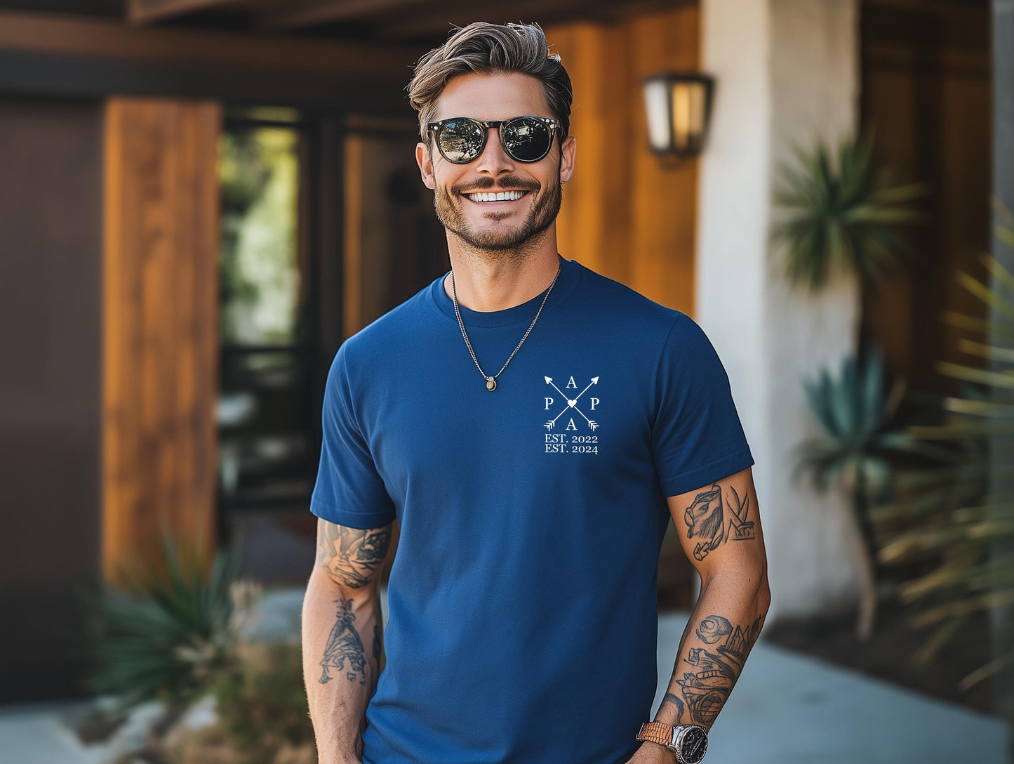 Dad’s Edition Personalized T-Shirt – Custom with Child’s Name & Birth Year, Father’s Day Gift Idea