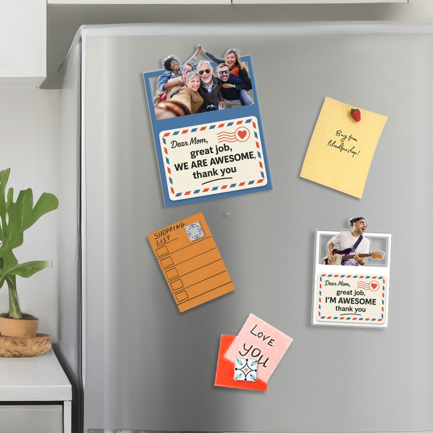 Custom Acrylic Fridge Magnet – Gift for Mom - Mother's Day Gift