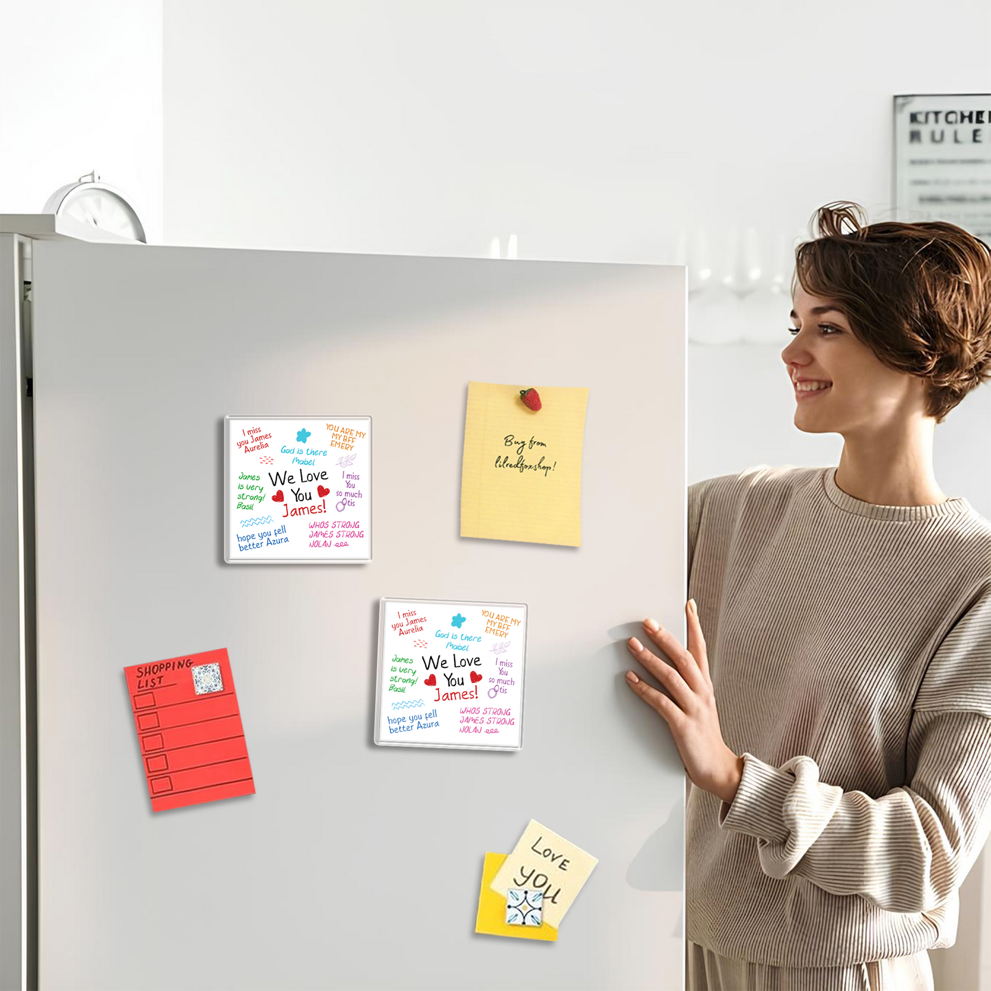 Personalized Text Photo Fridge Magnet