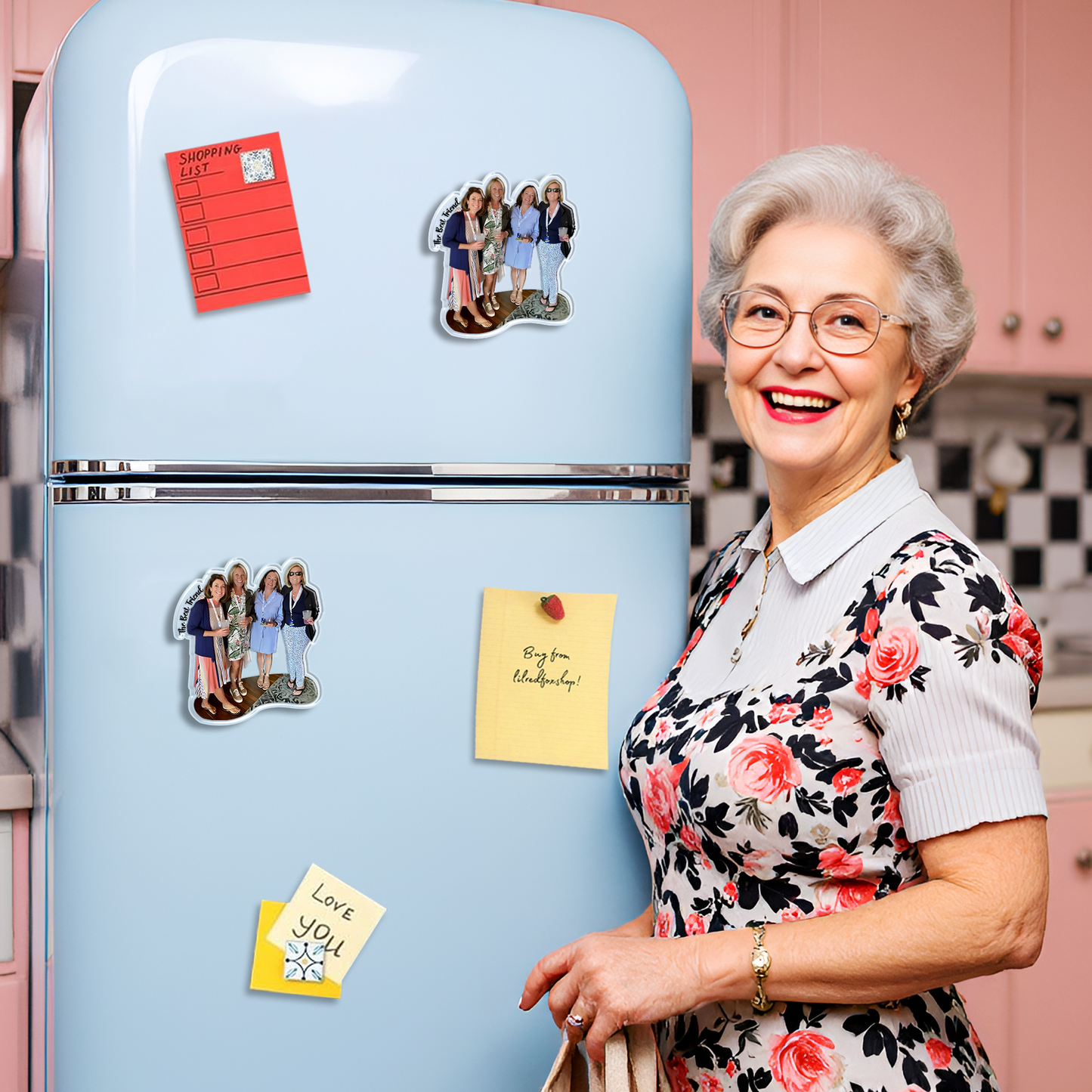 Custom Shape Acrylic Fridge Magnet Plus
