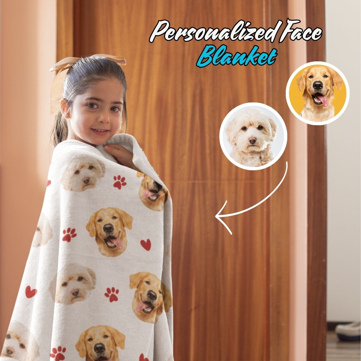 Custom Face Pet Blanket