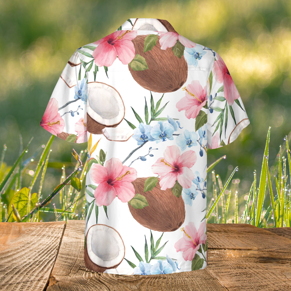 Tropical Coconut Hawaiian Shirt