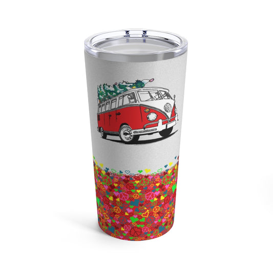 Peace Love Hippie Van- Tumbler 20oz