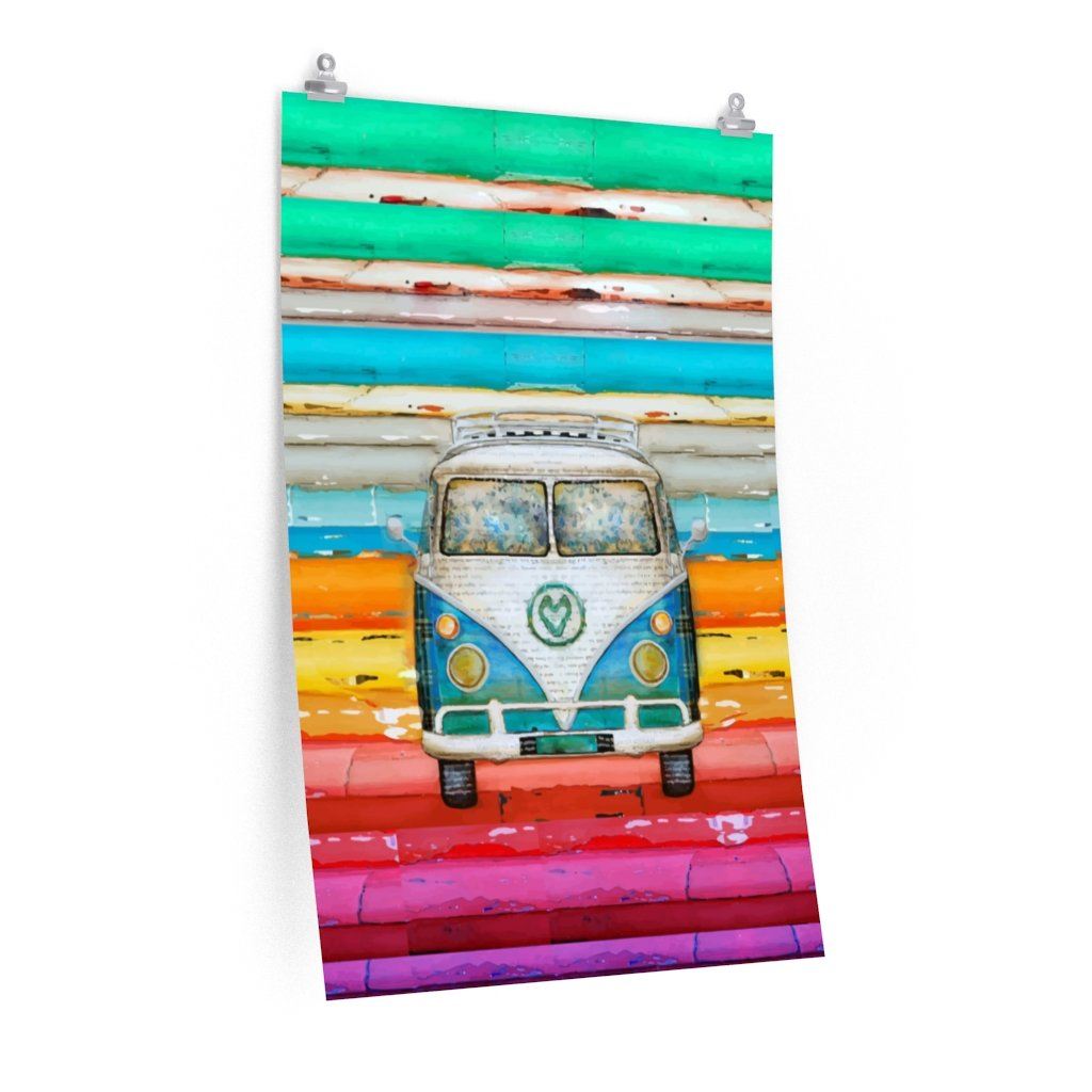 Hippie Van - Premium Matte vertical posters Poster Printify 24β³ Γ 36β³ CG matt