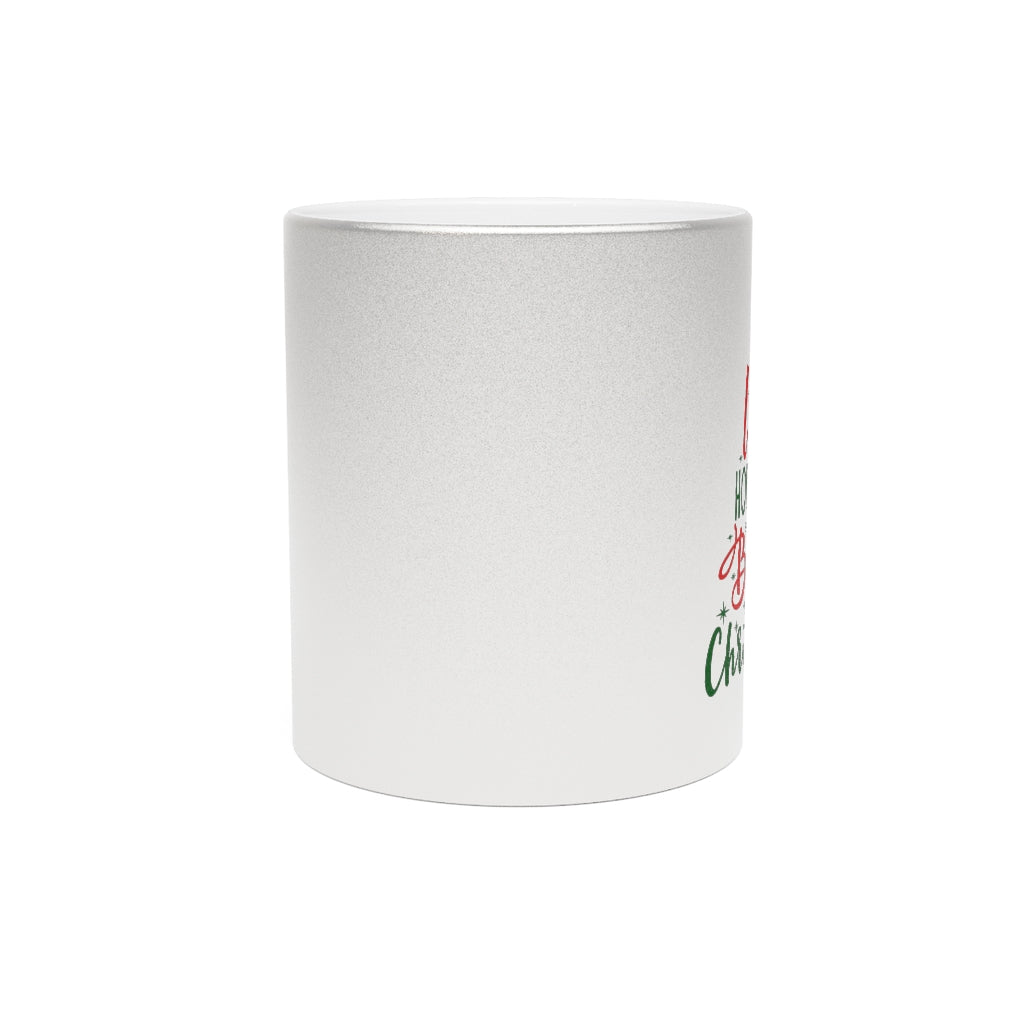 Christmas Tree Metallic Mug (Silver / Gold)