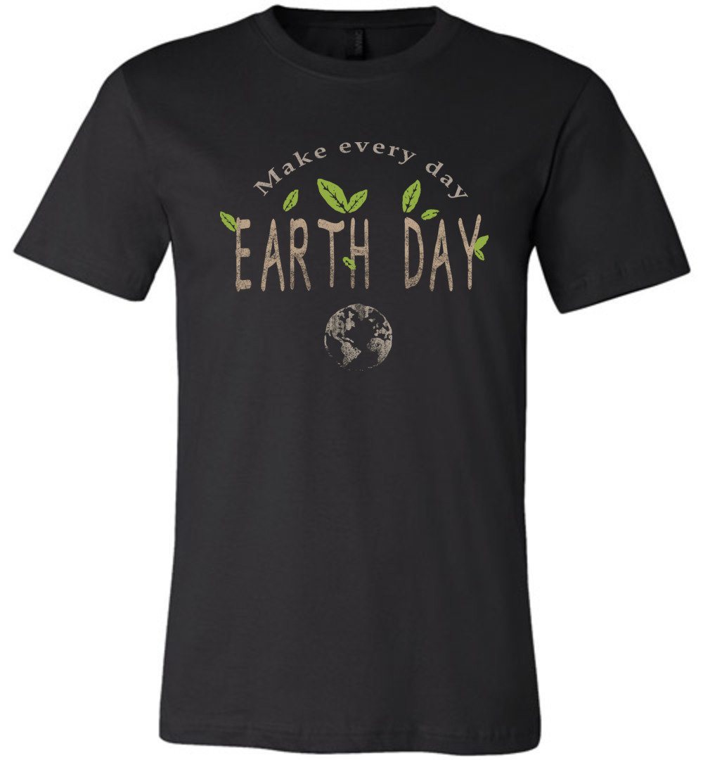 Earth Day Every Day T-shirts Heyjude Shoppe Unisex T-Shirt Black XS