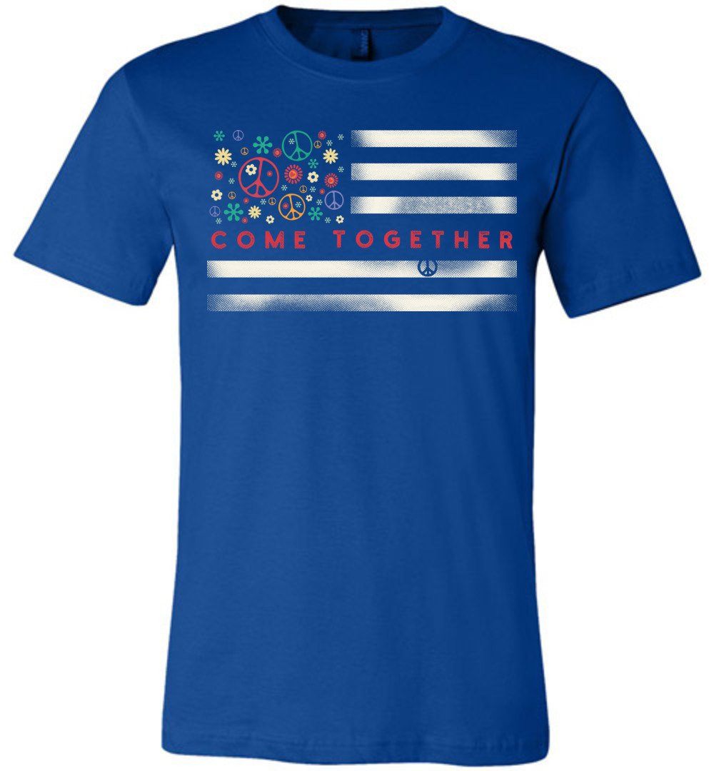 Come Together Flag T-shirts Heyjude Shoppe Unisex T-Shirt True Royal XS