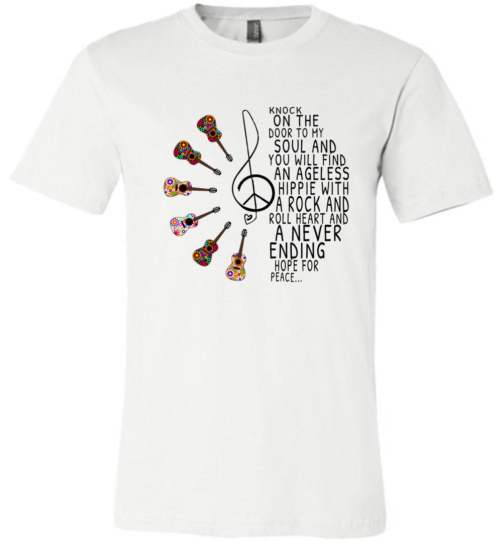 Hippie With A Rock n Roll Heart T-shirts