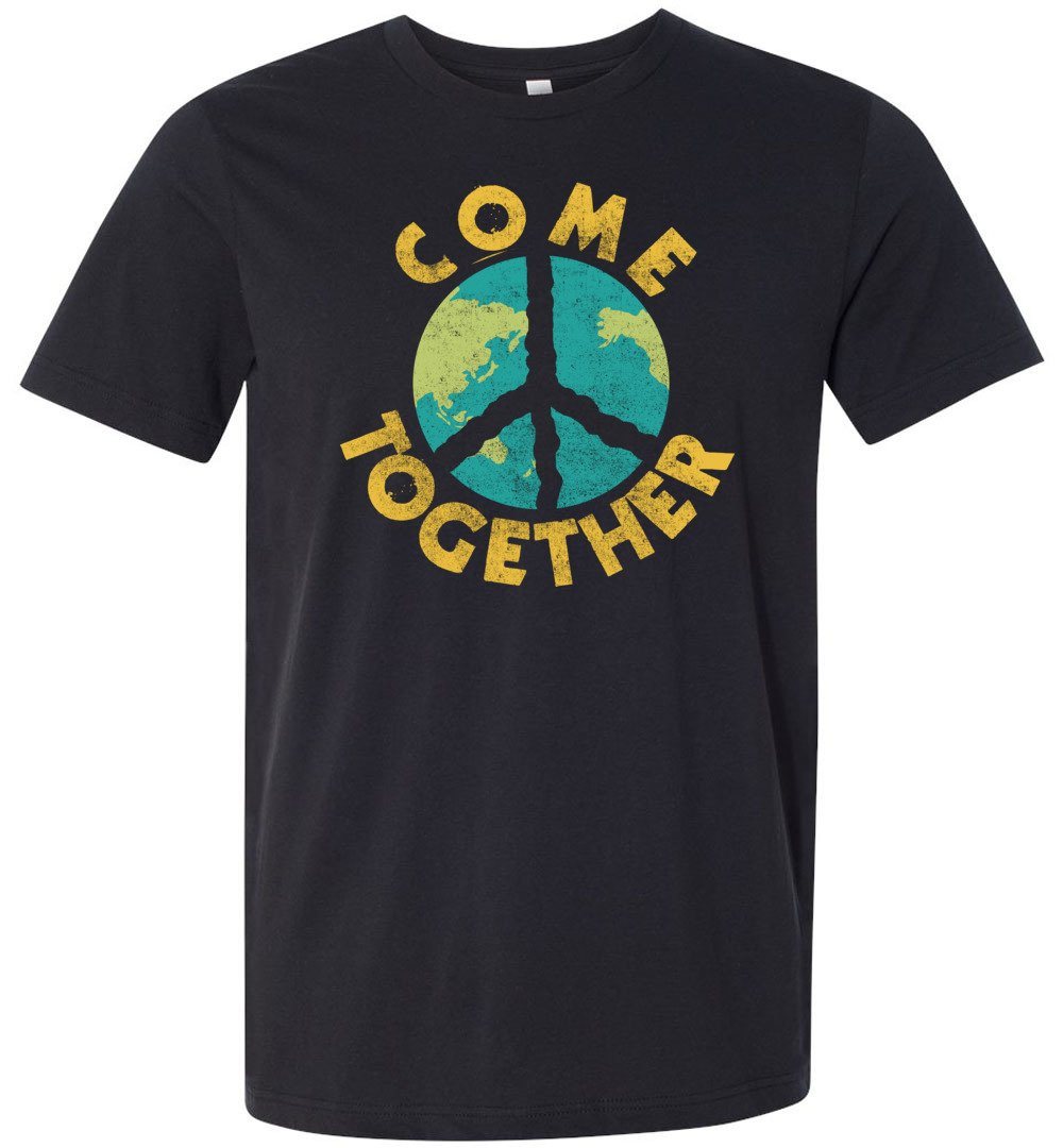 Come Together T-shirts Heyjude Shoppe Unisex T-Shirt Vintage Black XS