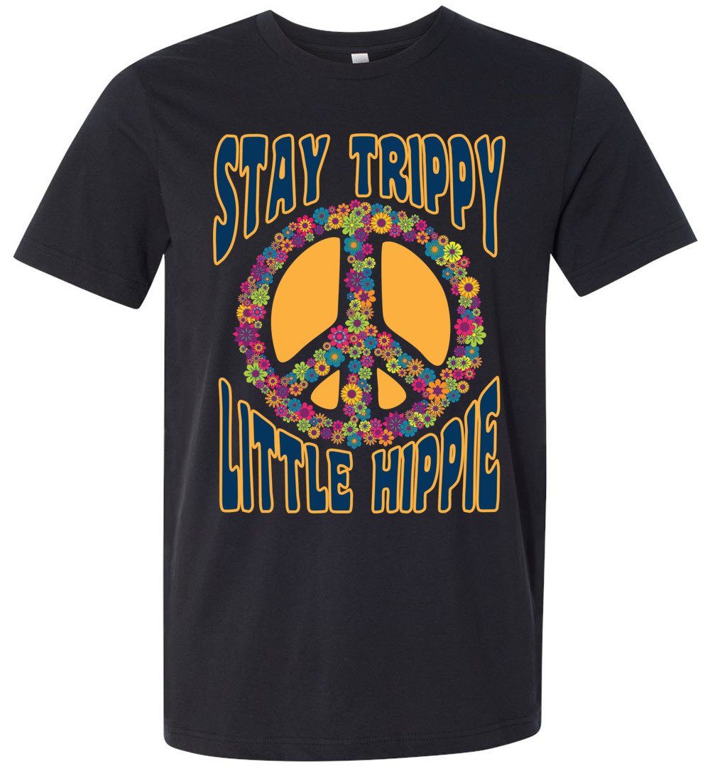 Stay Trippy T-shirts Heyjude Shoppe Unisex T-Shirt Vintage Black XS