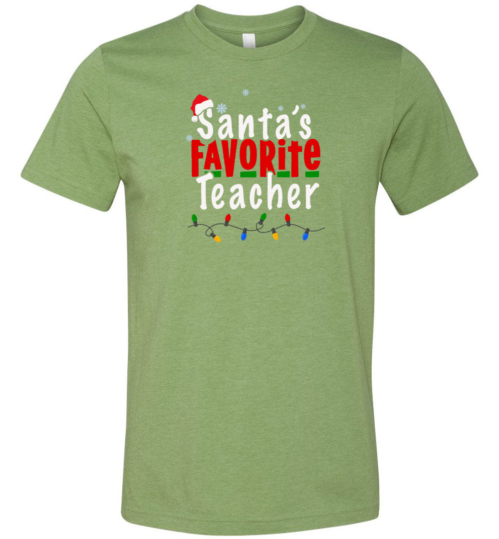Santa's Favorite Teacher- Long Sleeve T-Shirt