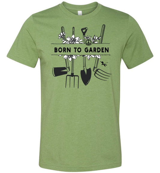 Born To Garden T-shirt Heyjude Shoppe Unisex T-Shirt Heather Green XS