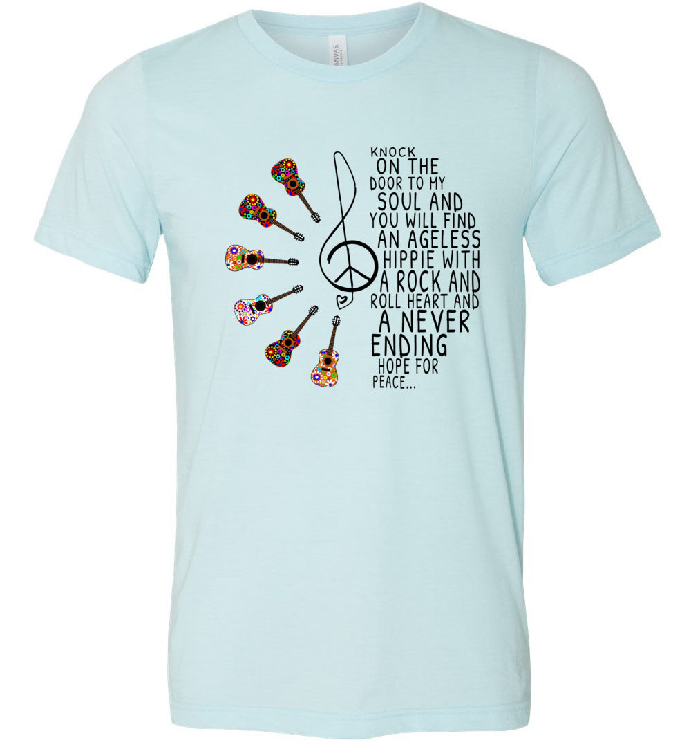 Hippie With A Rock n Roll Heart T-shirts
