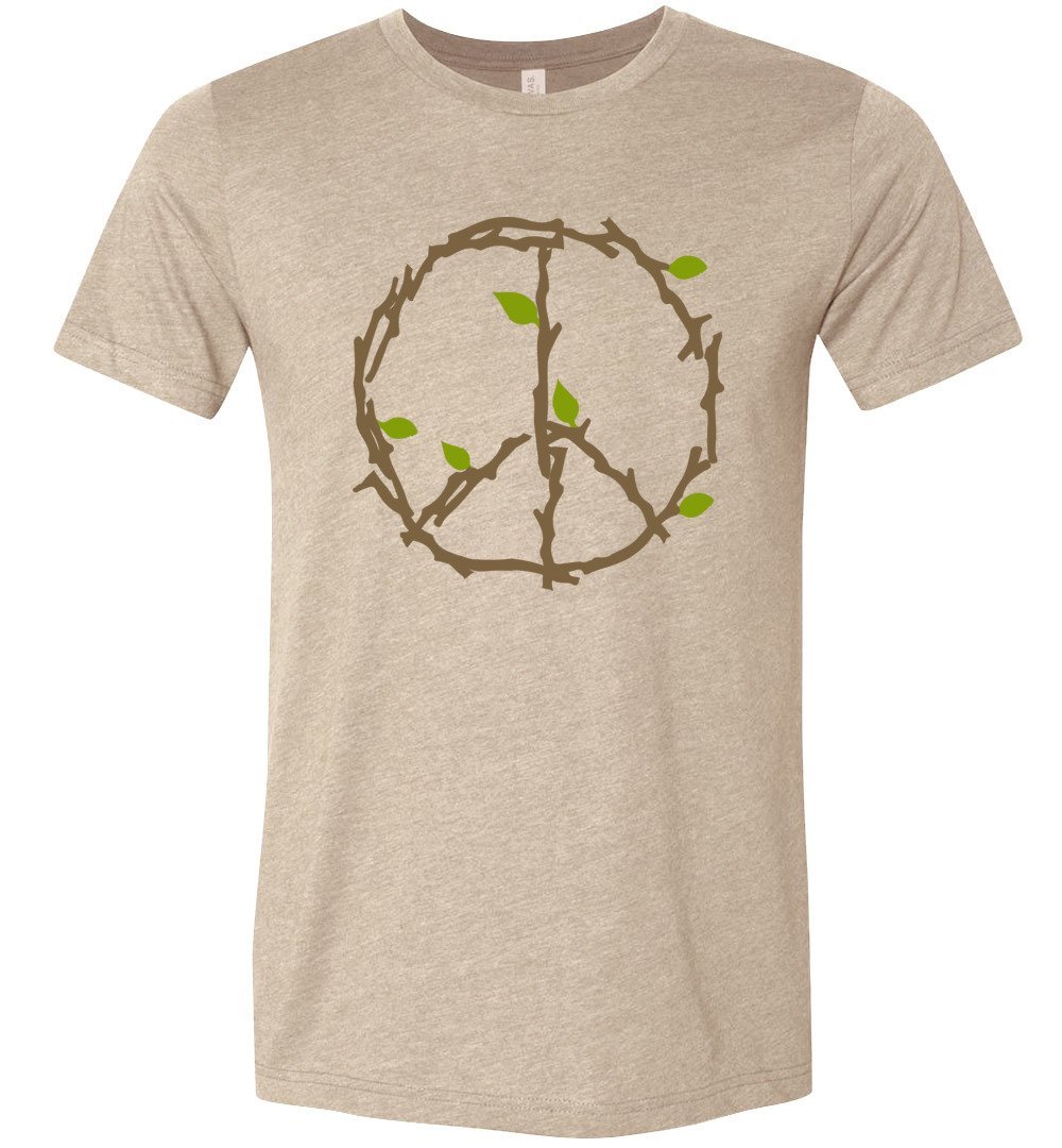 Branches And Leaves - Earth Day T-shirts Heyjude Shoppe Unisex T-Shirt Heather Tan S