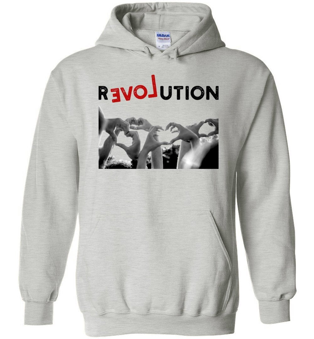 THE WORLD NEEDS MORE LOVE HEAVY BLEND HOODIE Heyjude Shoppe Ash S