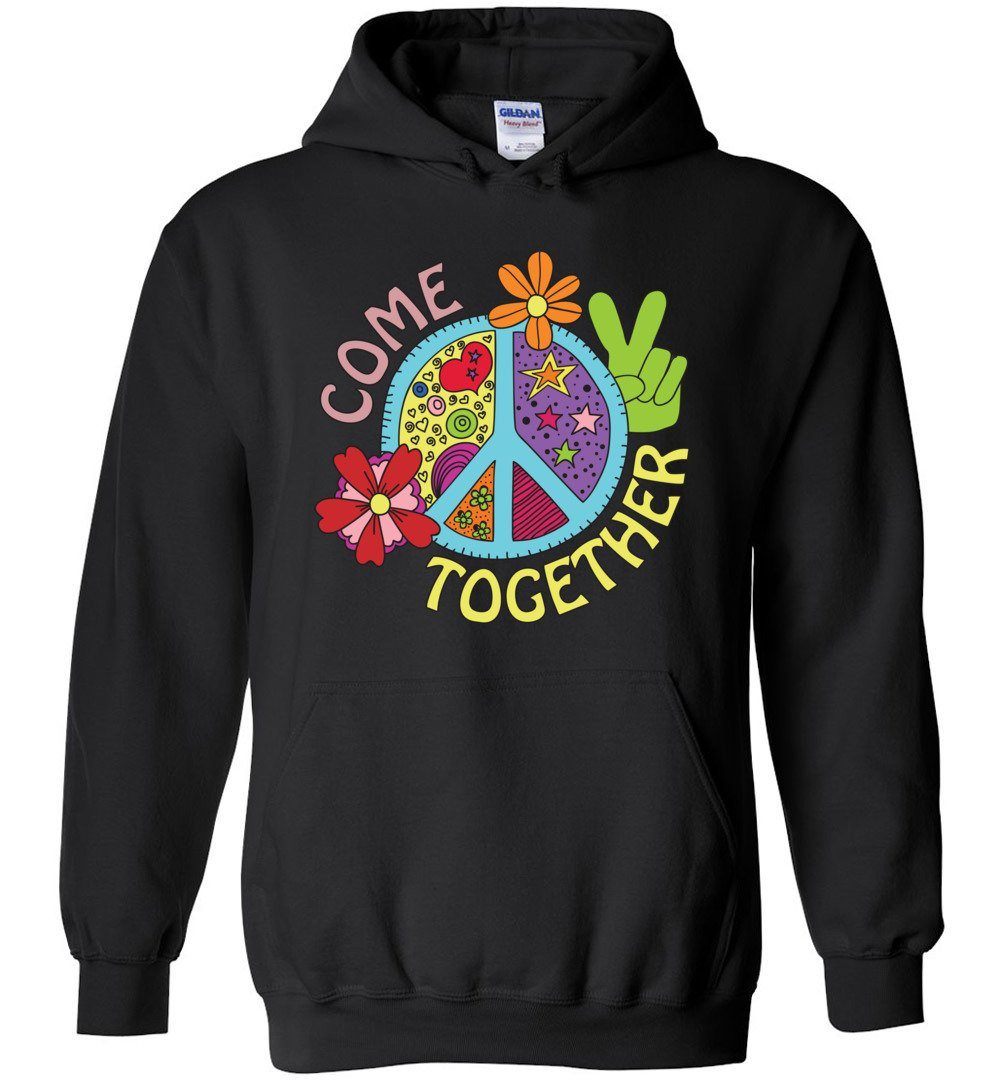 Come Together Heavy Blend Hoodie Heyjude Shoppe Black S