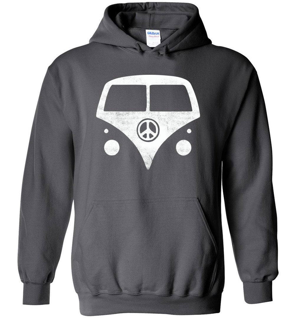 HIPPIE VAN HEAVY BLEND HOODIE Heyjude Shoppe Charcoal S
