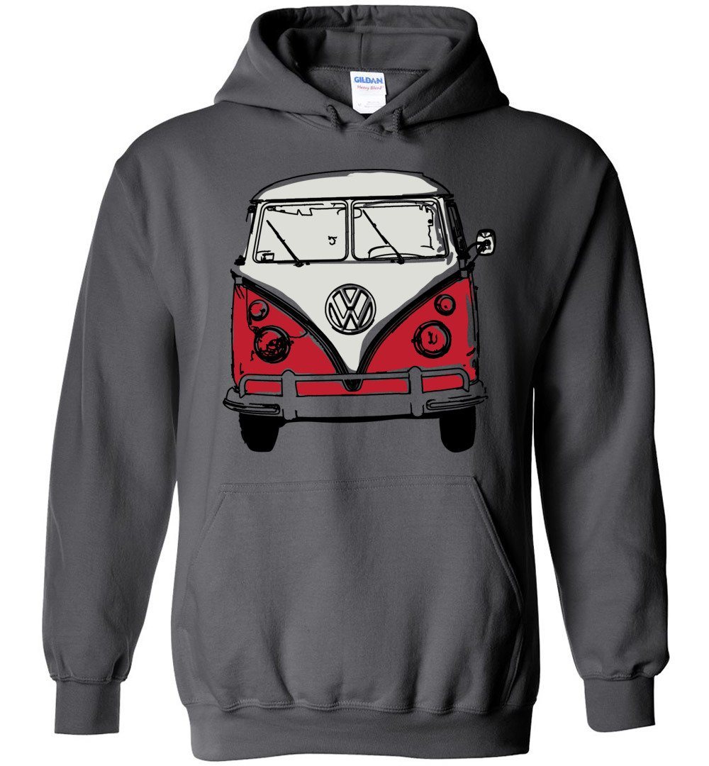 HIPPIE VAN HEAVY BLEND HOODIE Heyjude Shoppe Charcoal S