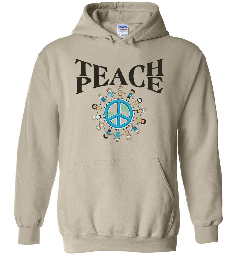 Teach Peace - Heavy Blend Hoodie